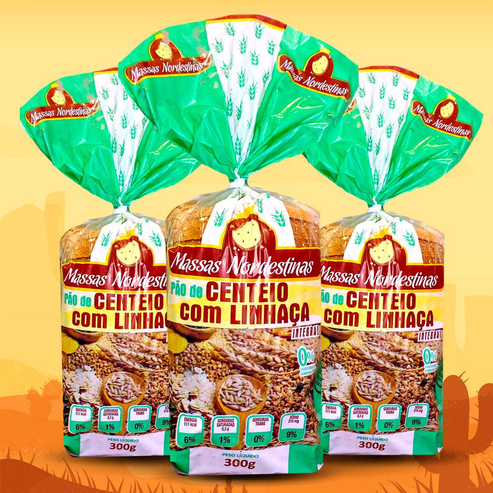 Pão de Centeio com Linhaça